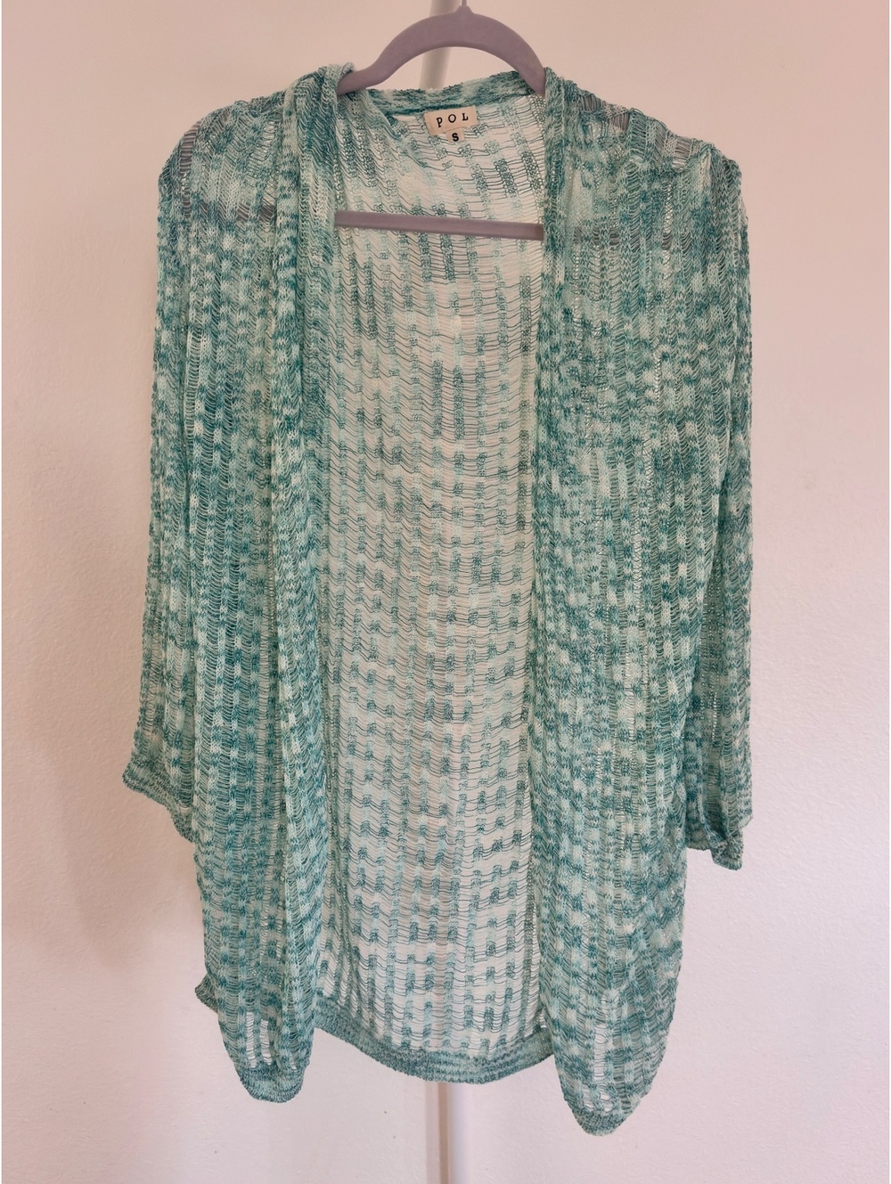 POL- Green/Blue Cardigan/Top